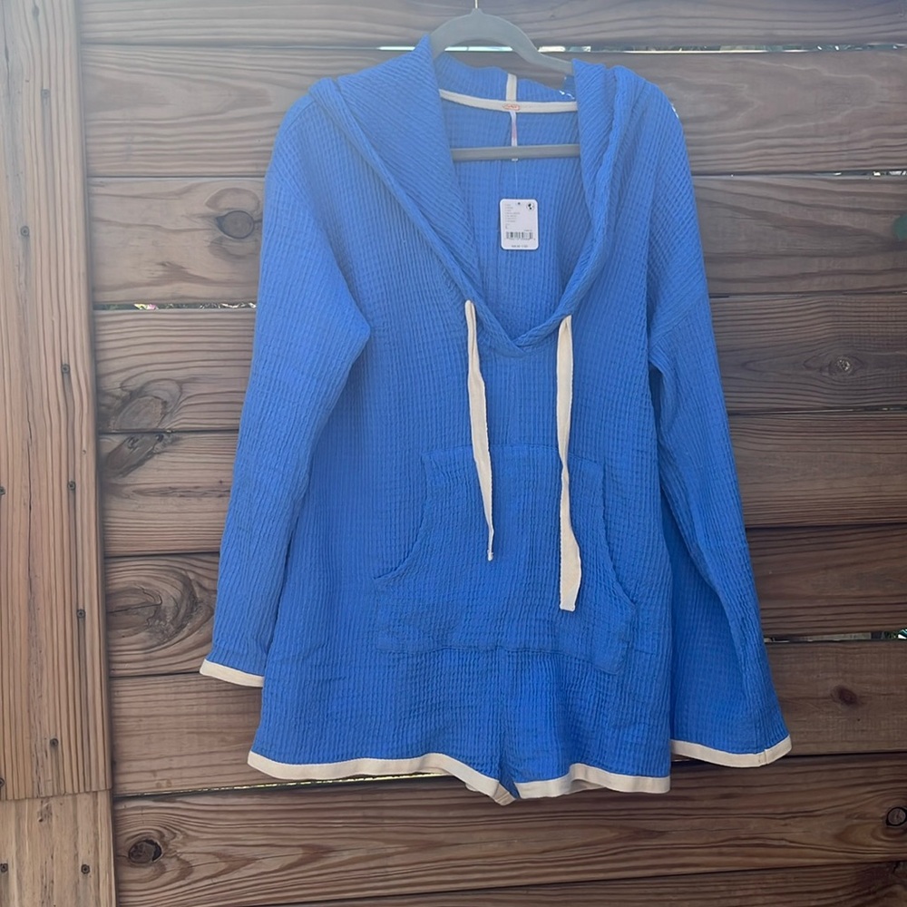 Free People Romper with Hood